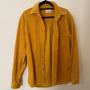 Urban Outfitters Mustard Yellow Corduroy Jacket Size Small S